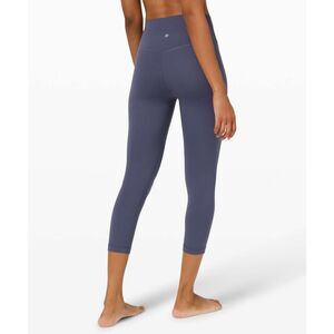 Lululemon Align Crop 21" Leggings Size 6 Navy Blue High Rise Nulu